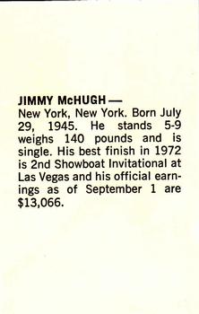 1973 PBA Bowling #NNO Jimmy McHugh Back